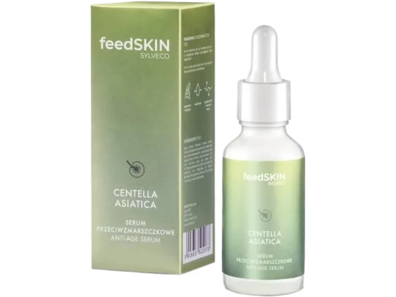 FEEDSKIN Centella Asiatica Przeciwzmarszczkowe serum z wąkrotą azjatycką, 30 ml