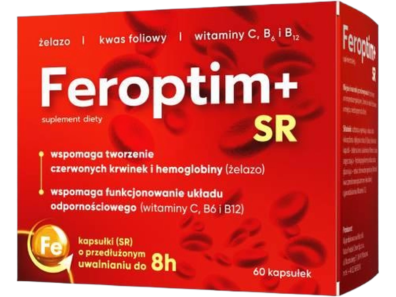 Feroptim+ SR, kapsułki o przedłużonym uwalnianiu, 60 kaps.