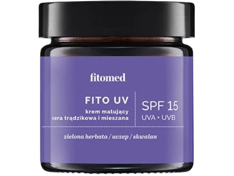 Fitomed FITO UV krem matujący SPF 15 do cery trądzikowej i mieszanej, 55 g