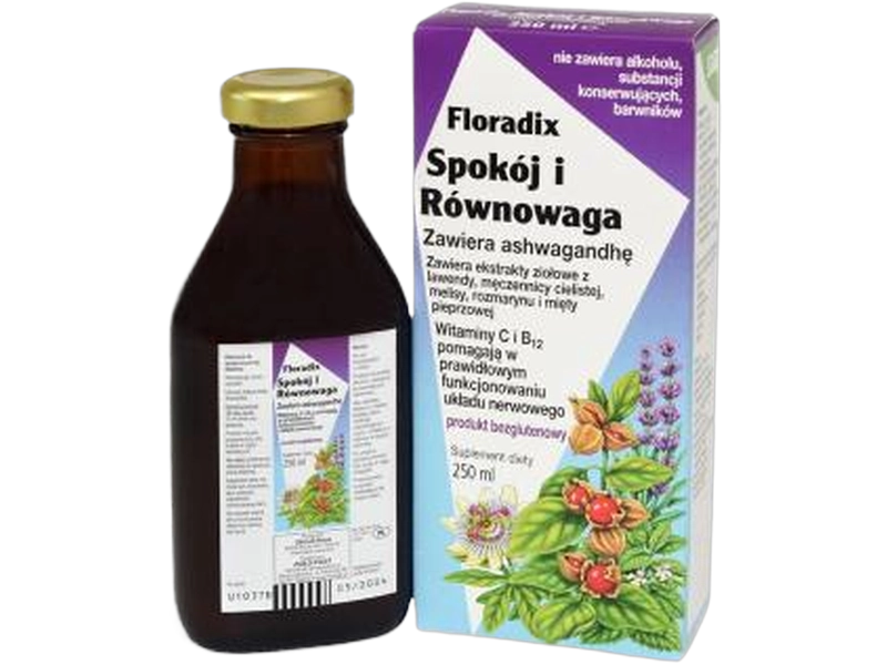 Floradix Zioło piast spokój i równowaga, płyn, 250 ml