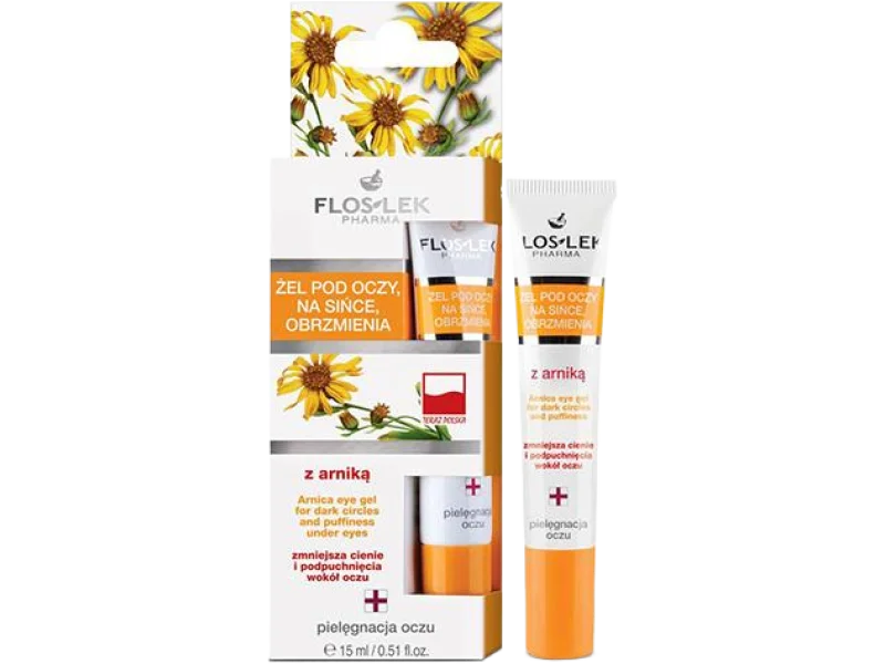 FLOS-LEK ARNIKA żel pod oczy na sińce i obrzmienia, 15 ml