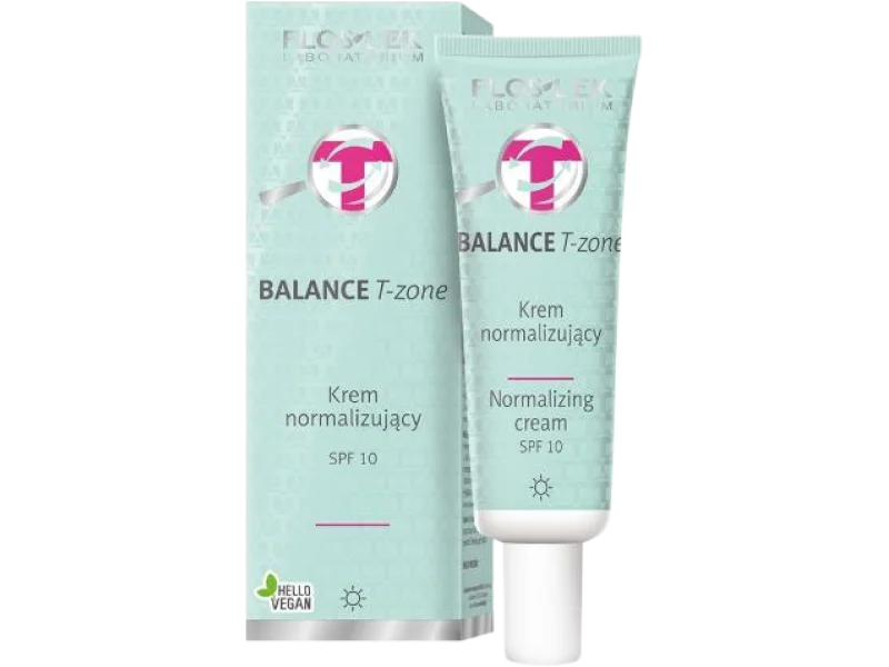 FLOS-LEK BALANCE T-ZONE Krem normalizujący SPF 10, 50 ml