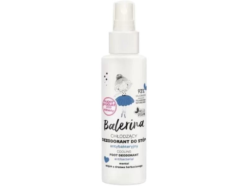 Flos-Lek Balerina chłodzący dezodorant do stóp antybakteryjny, spray, 100 ml