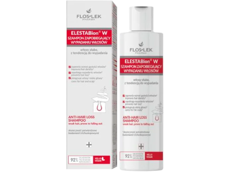 FLOS-LEK ELESTABION W Szampon zapobiegający wypadaniu włosów, 225 ml