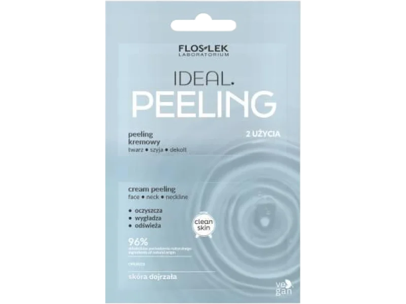 FLOS-LEK IDEAL Peeling kremowy do twarzy, 2x4ml ml