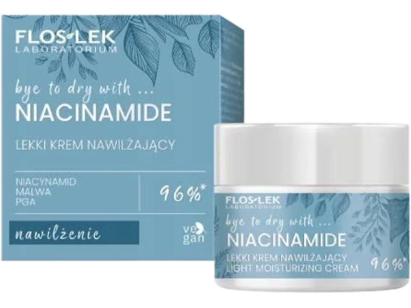 FLOS-LEK NIACINAMIDE Lekki krem nawilżający na dzień, 50 ml