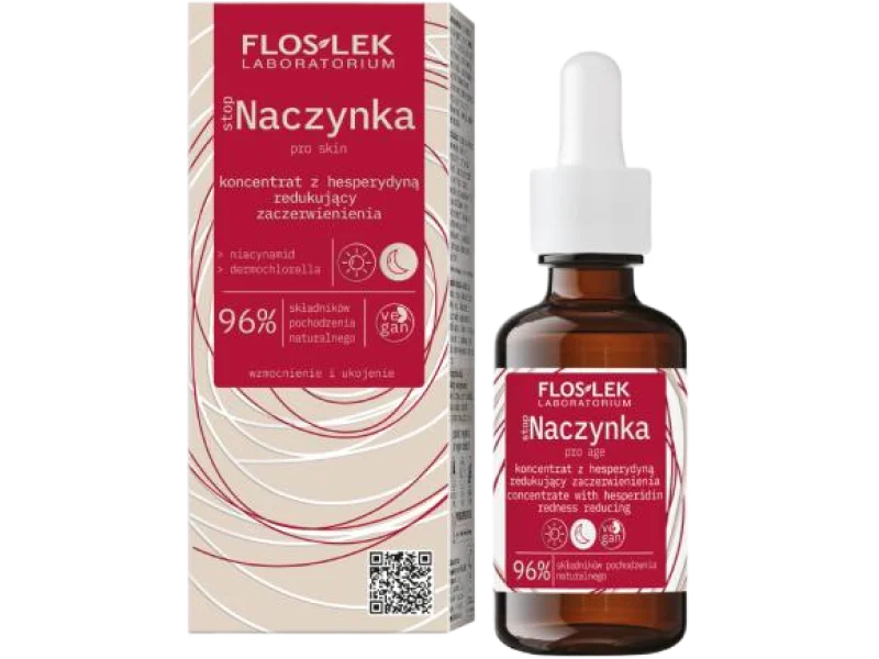 FLOS-LEK stopNaczynka Koncentrat z hesperydyną redukujący zaczerwienienia, 30 ml