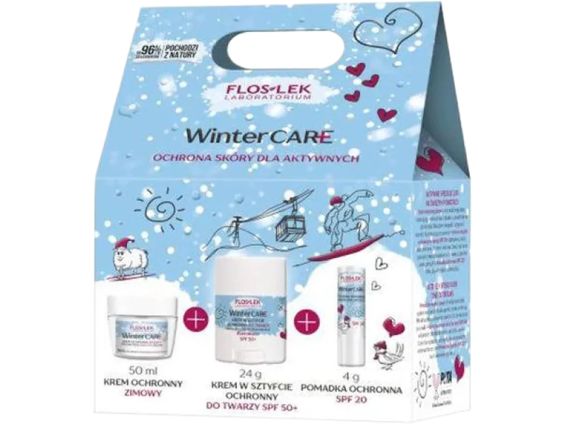 FLOS-LEK Winter Care zestaw prezentowy, 50ml + 20g + 4g szt.