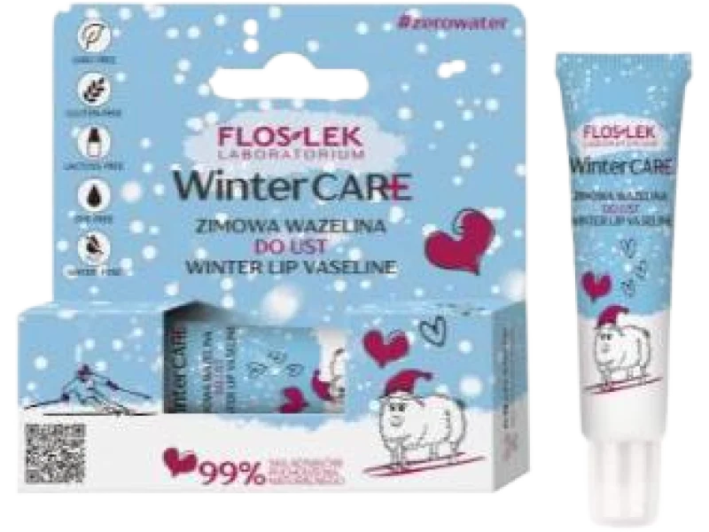 FLOS-LEK WINTER CARE Zimowa wazelina do ust, balsam, 10 g