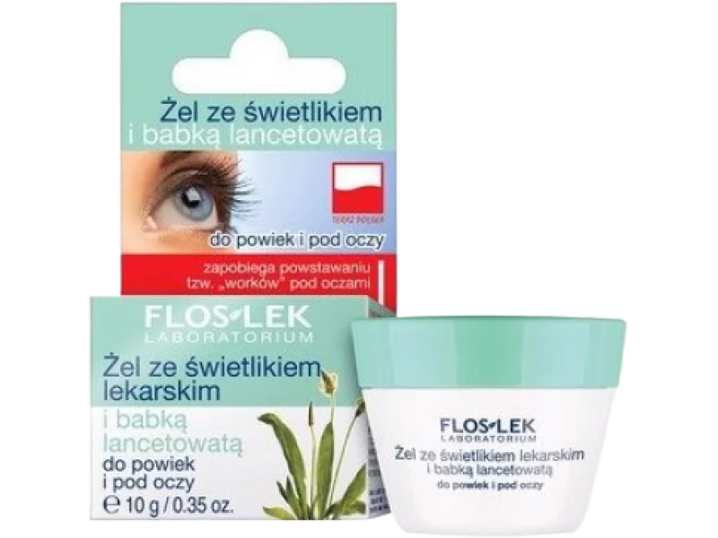 FLOS-LEK Żel ze świetlikiem i babką lancetowatą, żel, 10 g