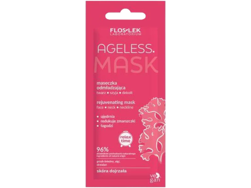 FLOSLEK AGELESS maseczka odmładzająca twarz, szyja, dekolt, maska, 6 ml