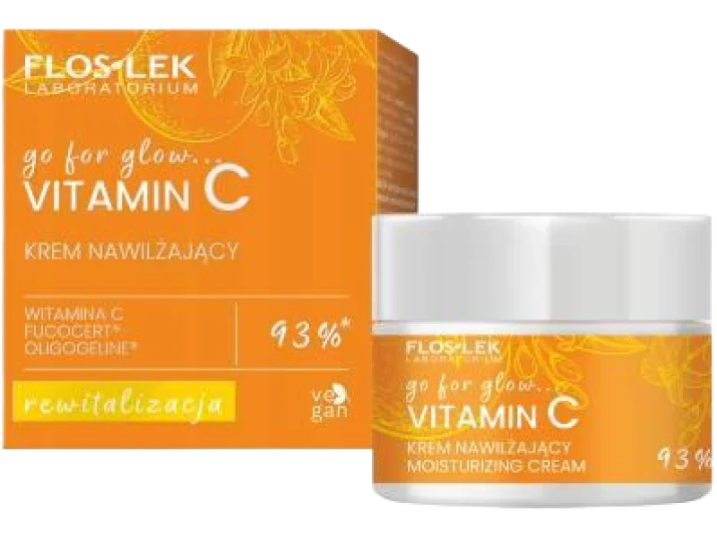 FLOSLEK Go For Glow Vitamin C Rewitalizacja Krem nawilżający, 50 ml