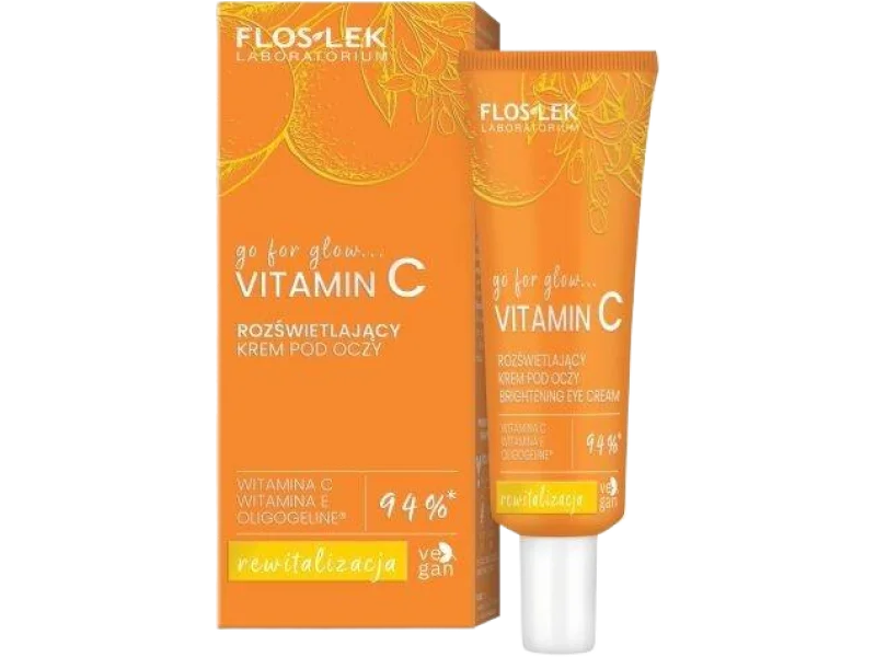 Floslek Laboratorium Go For Glow Vitamin C krem pod oczy rozświetlający, 30 ml