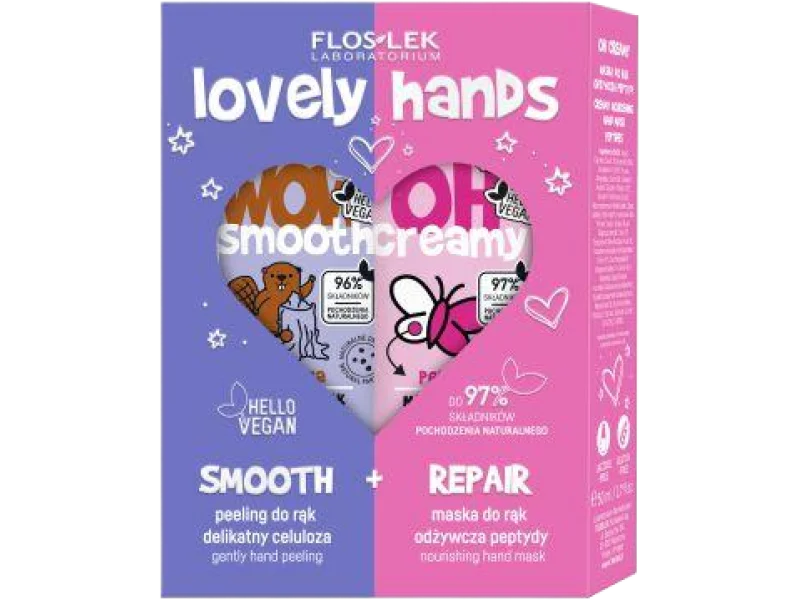 FLOSLEK Naprawcza kuracja do rąk w 2 krokach, zestaw