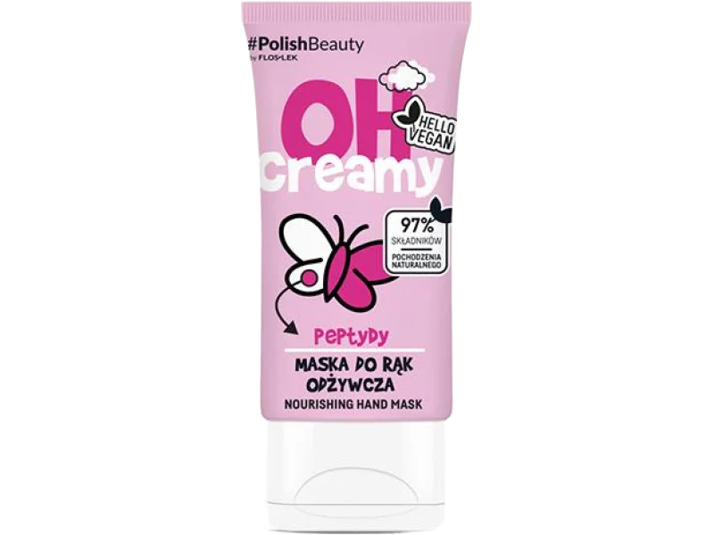 Floslek Oh Creamy peptydy maska do rąk odżywcza, 50 ml