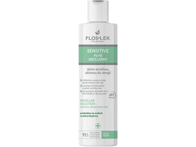 Floslek płyn micelarny skóra wrażliwa skłonna do alergii, 225 ml