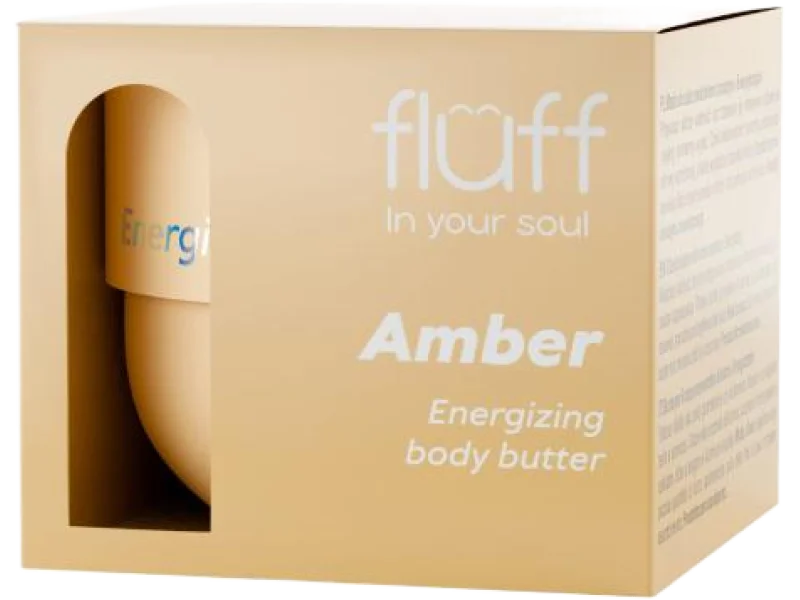 FLUFF In Your Soul Energetyzujące masło do ciała z bursztynem, 150 ml