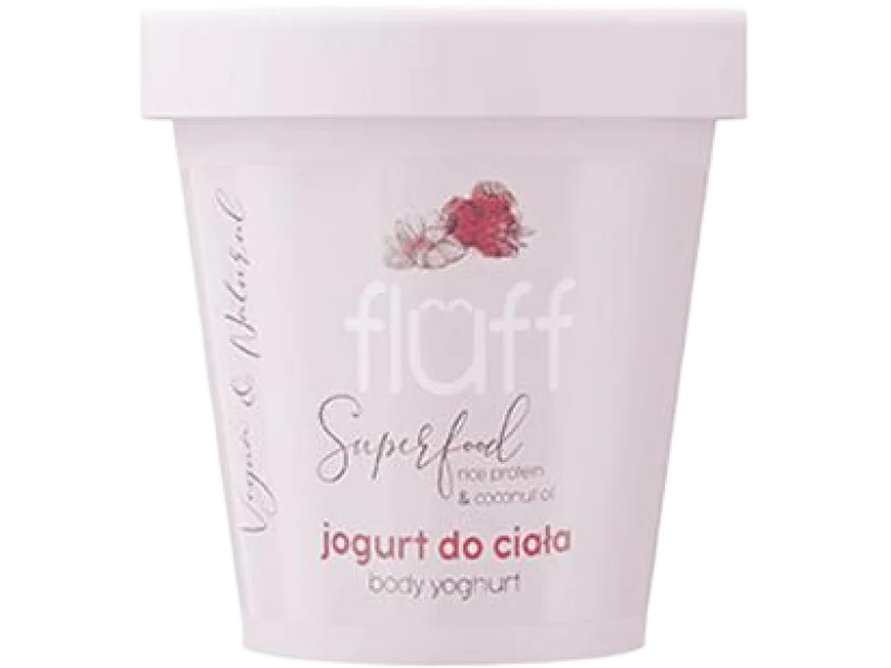 Fluff jogurt do ciała maliny i migdały, balsam, 180 ml
