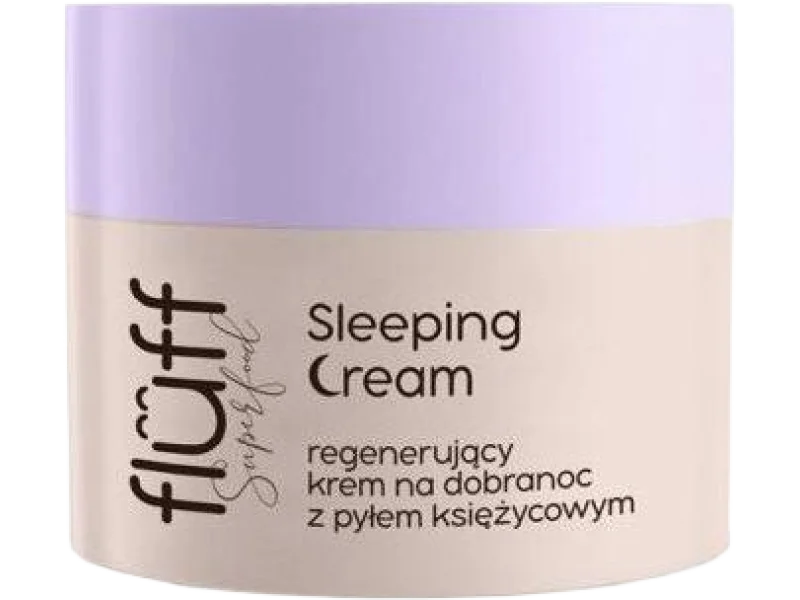 Fluff Superfood Sleeping Cream regenerujący na dobranoc z pyłem księżycowym, krem, 50 ml
