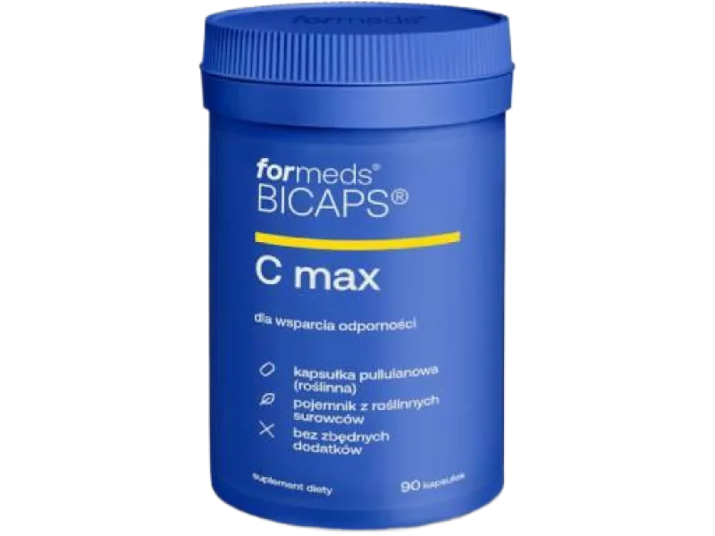 FORMEDS Bicaps C MAX Witamina C + D + cynk + hesperydyna + rutyna, kapsułki, 90 kaps.