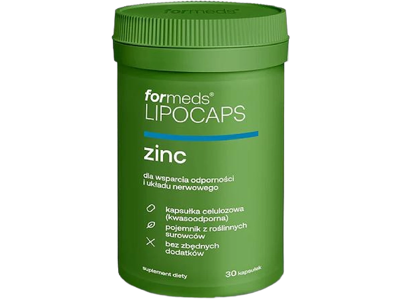 ForMeds Lipocaps Zinc, kapsułki, 15 mg, 30 kaps.