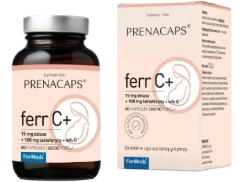 FORMEDS PRENACAPS FERR C+, kapsułki, 15 mg, 60 kaps.