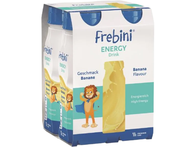 Frebini Energy Drink banan (nowe opakowanie), płyn, 4×200 ml