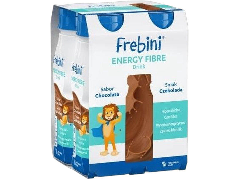 Frebini Energy Fibre drink, smak czekoladowy, płyn, 4 x 200 ml