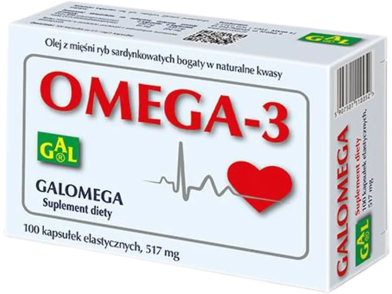 GALOMEGA 3, kapsułki, 100 kaps.