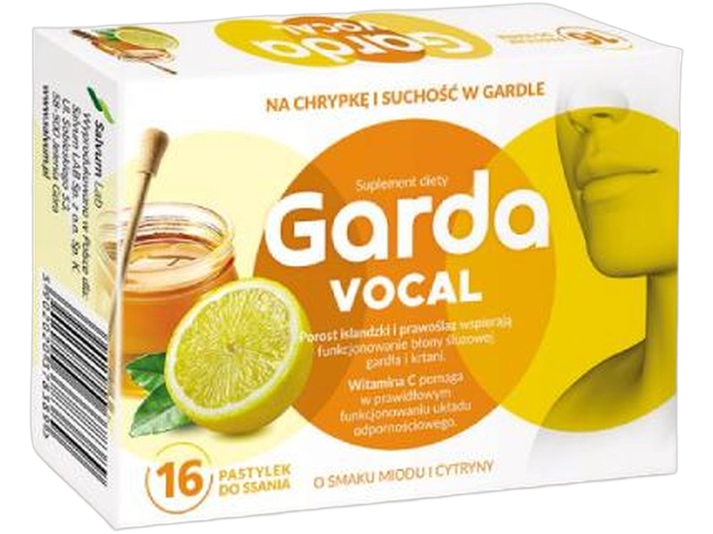 Garda Vocal, pastylki do ssania, 16 szt.