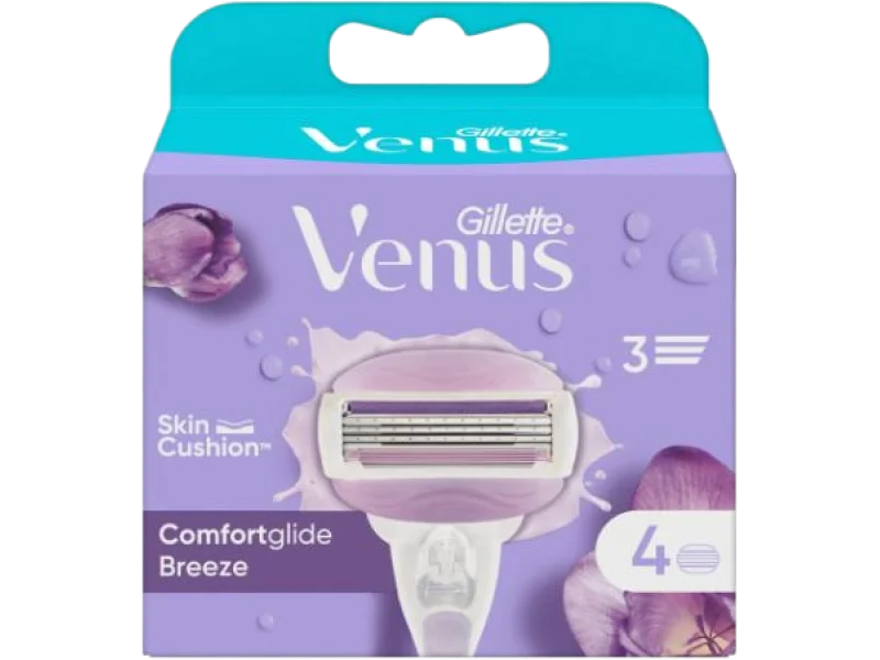 Gillette Venus Comfortglide Breeze Wkłady do maszynki, wkładki, 4 szt.