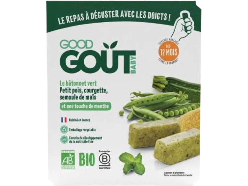 Good Gout BIO BLW Paluszki z groszku i cukinii, 120 g