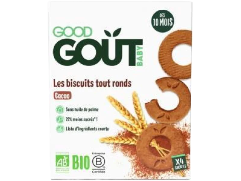 Good Gout BIO Ciasteczka kakaowe, 80 g
