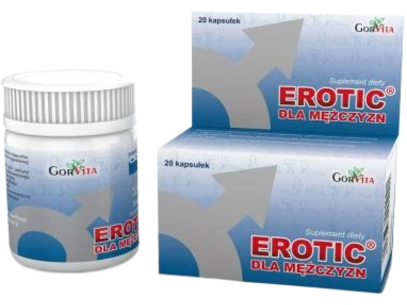 GORVITA Erotic dla mężczyzn, kapsułki, 20 kaps.