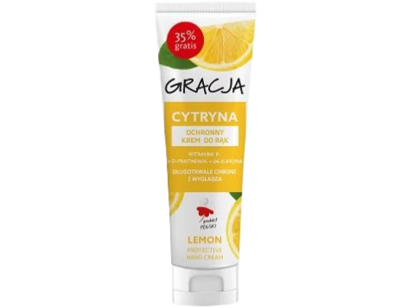 Gracja cytryna ochronny krem do rąk, 100 ml
