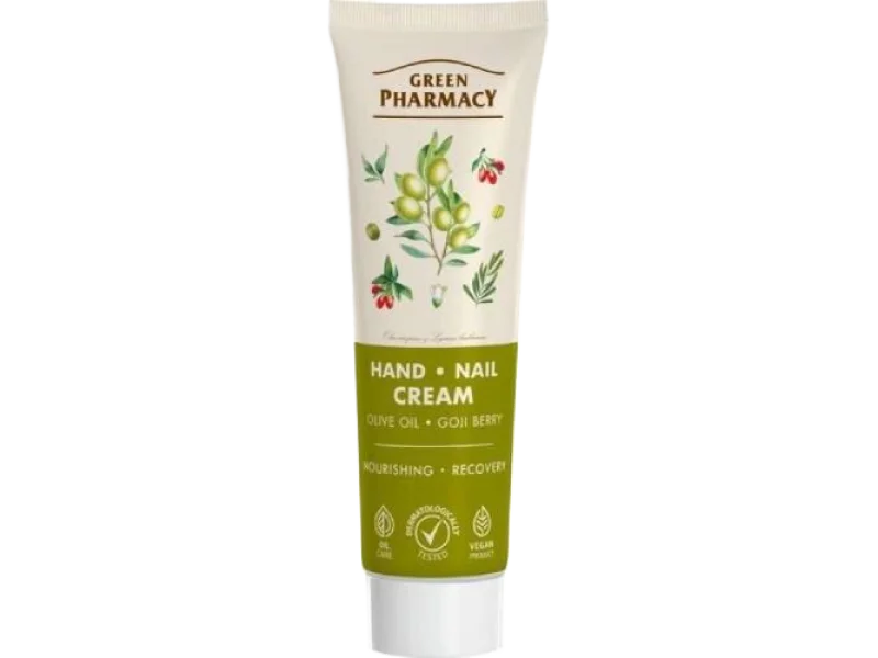 Green Pharmacy do rąk i paznokci oliwa z oliwek i jagody goi, krem, 100 ml