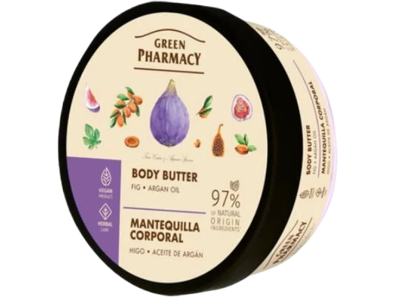 GREEN PHARMACY Masło do ciała Figa i Olej arganowy, 200 ml