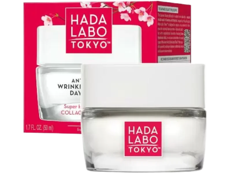 Hada Labo Tokyo Red przeciwzmarszczkowo-nawilżający krem do twarzy na dzień, 50 ml