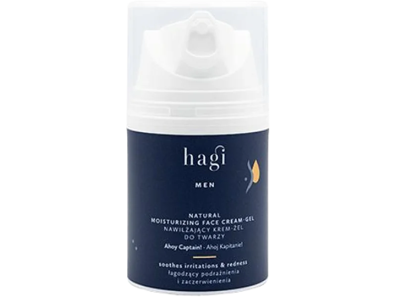 Hagi Ahoj Kapitanie Nawilżający krem-żel do twarzy dla mężczyzn, 50 ml