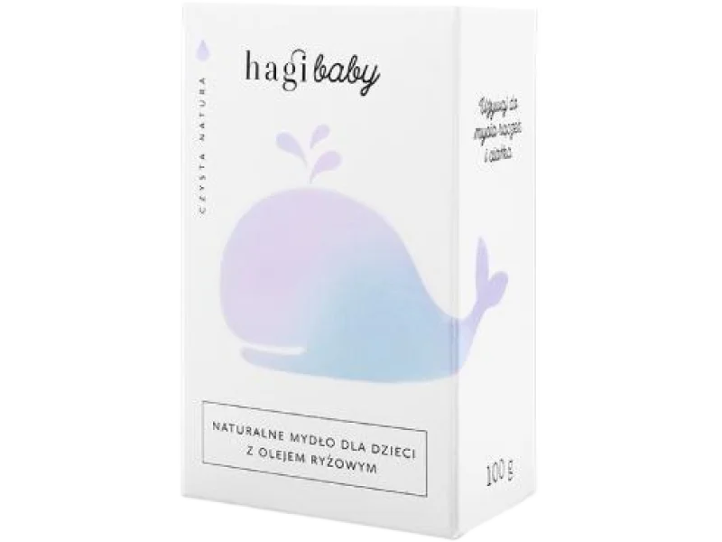 HAGI Baby Naturalne mydło dla dzieci z olejem ryżowym, 100 g