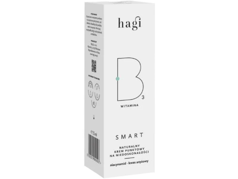 HAGI Smart B Naturalny krem punktowy na niedoskonałości, 15 ml