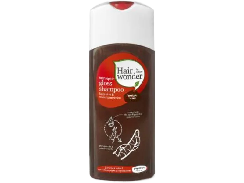 Hairwonder Hair Repair Gloss Shampoo Brown Hair, szampon, 200 ml