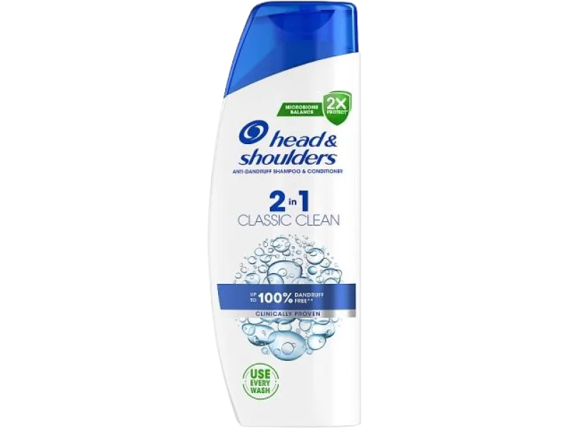 Head&Shoulders Classic Clean 2in1 Szampon przeciwłupieżowy, 330 ml