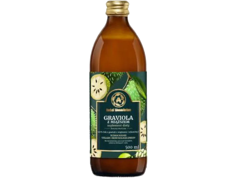 Herbal Monasterium Sok z Gravioli z miąższem, 500 ml