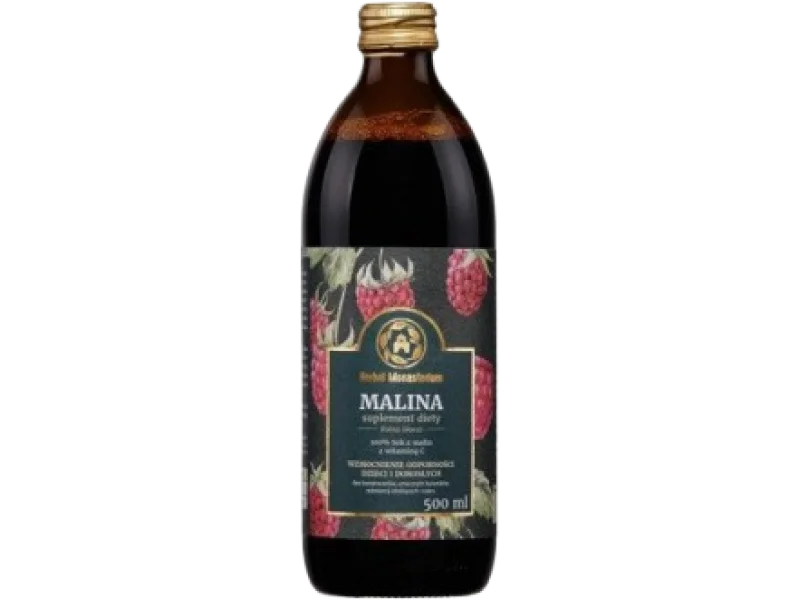 Herbal Monasterium Sok z Malin, płyn, 500 ml