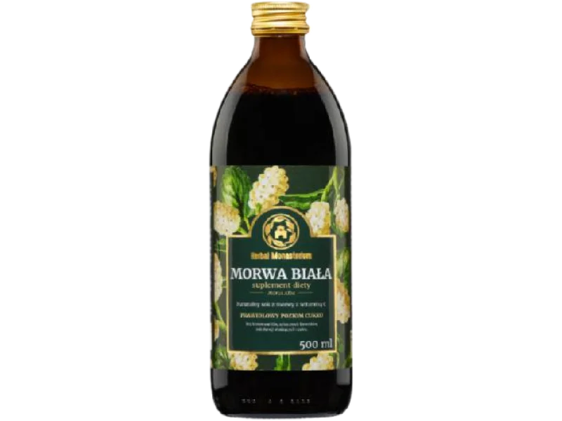Herbal Monasterium Sok z morwy białej z witaminą C, płyn, 500 ml