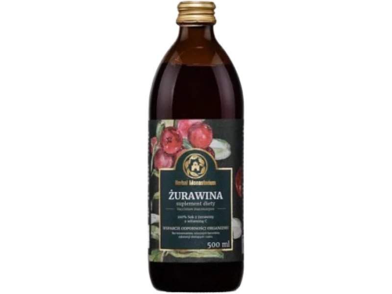 Herbal Monasterium Sok z Żurawiny, płyn, 500 ml