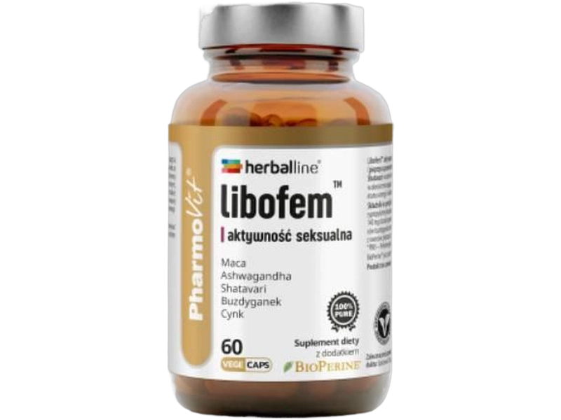 Herbaline Libofem z BioPerine, kapsułki, 60 kaps.