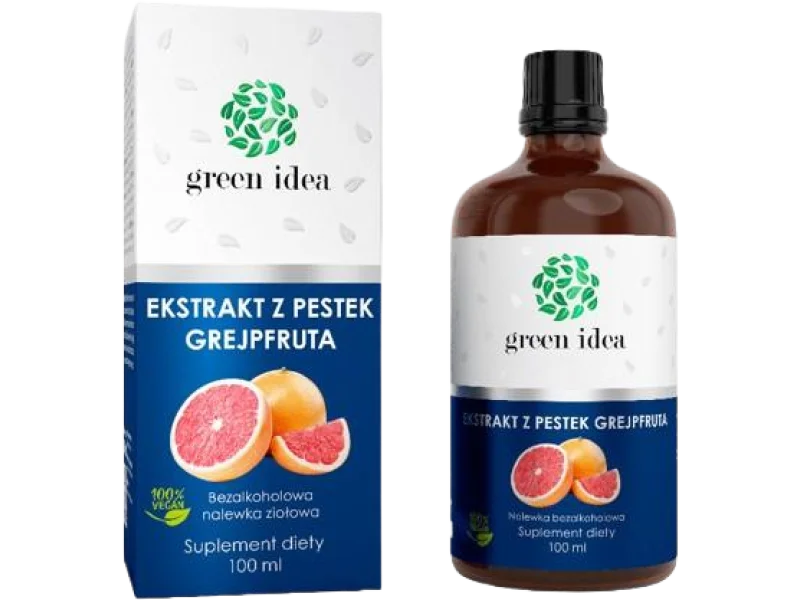 HERBAMEDICUS Ekstrakt Z Pestek Grejpfruta Green Idea, krople, 100 ml