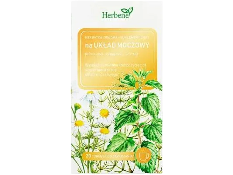 Herbene na układ moczowy, zioła do zaparzania, 20 saszet.